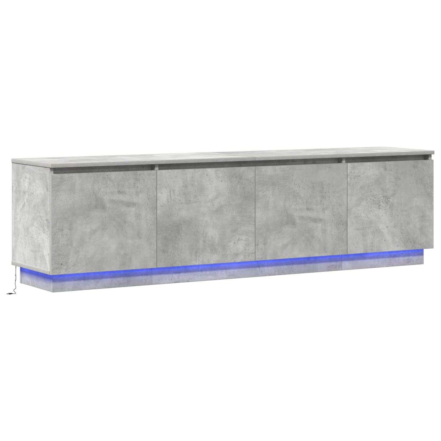 vidaXL TV Cabinet Concrete Grey 180 x 38 x 49 cm Engineered Wood