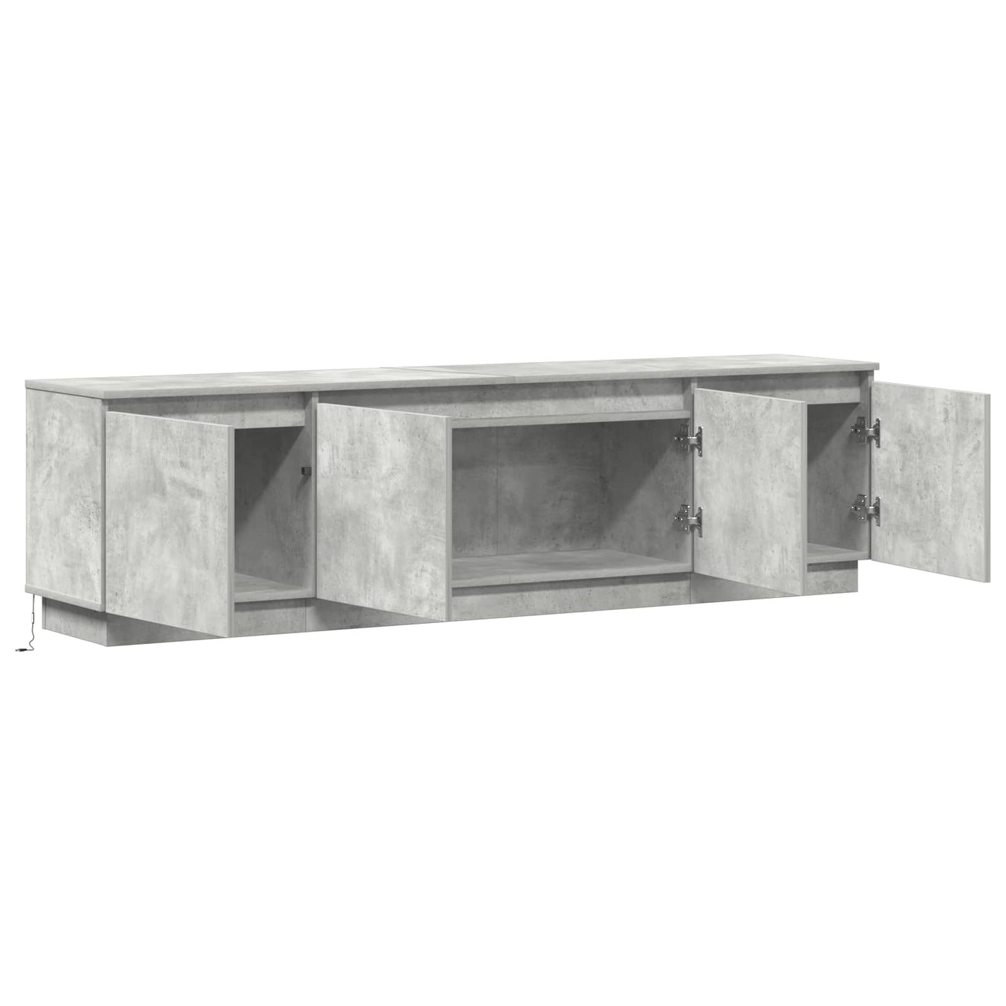 vidaXL TV Cabinet Concrete Grey 180 x 38 x 49 cm Engineered Wood