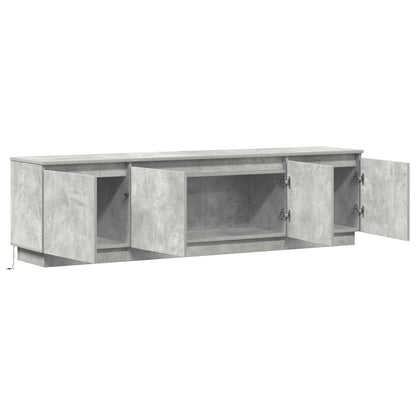vidaXL TV Cabinet Concrete Grey 180 x 38 x 49 cm Engineered Wood