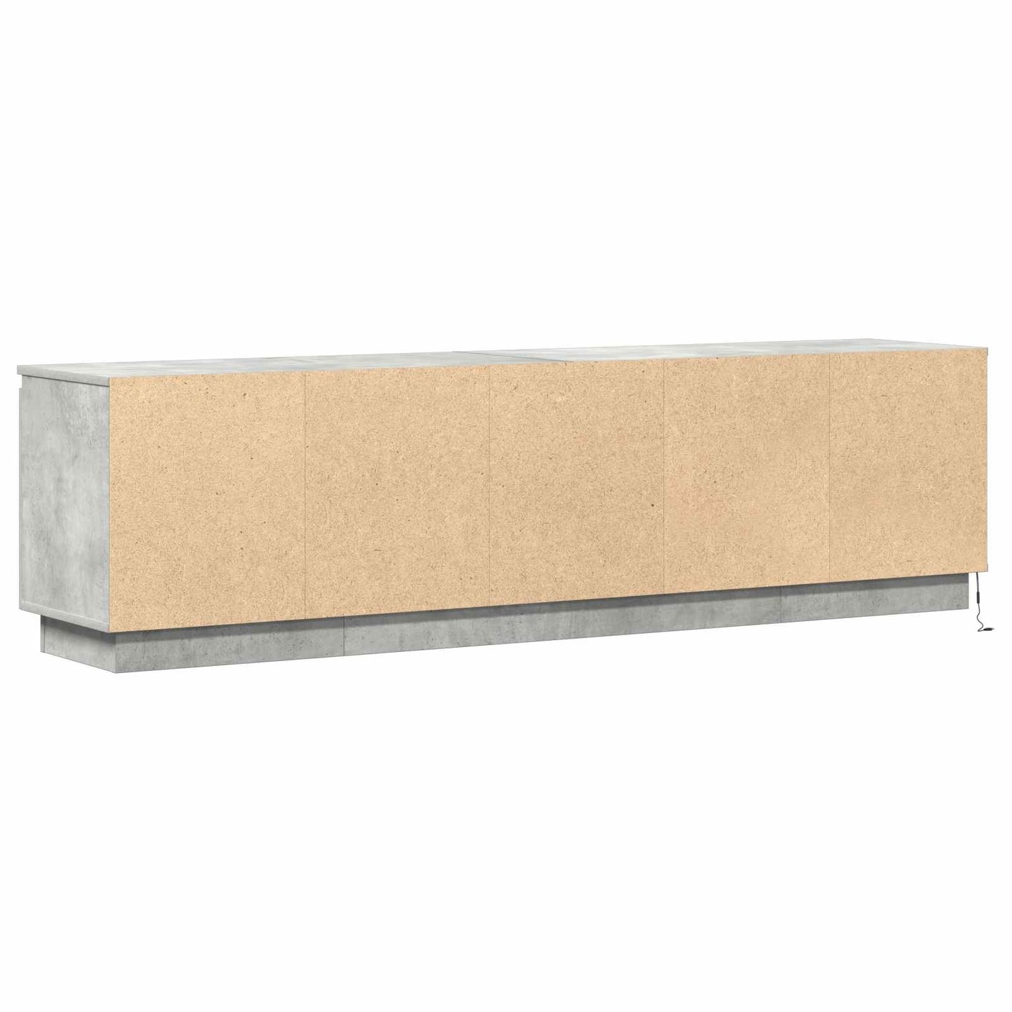 vidaXL TV Cabinet Concrete Grey 180 x 38 x 49 cm Engineered Wood