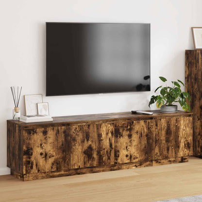 vidaXL TV Cabinet Smoked Oak 180 x 38 x 49 cm Engineered Wood