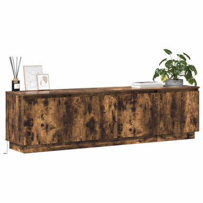 vidaXL TV Cabinet Smoked Oak 180 x 38 x 49 cm Engineered Wood