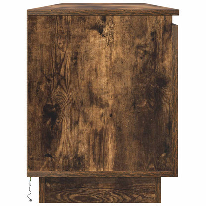 vidaXL TV Cabinet Smoked Oak 180 x 38 x 49 cm Engineered Wood