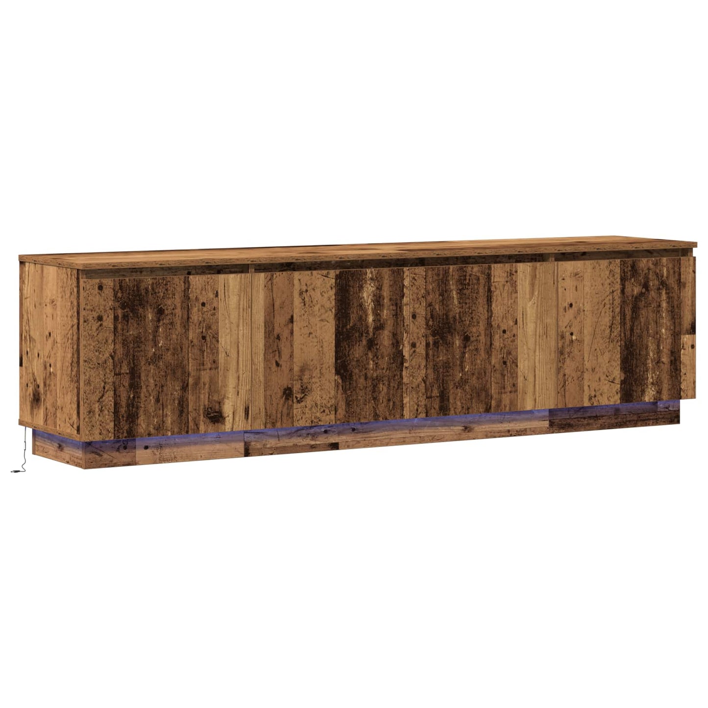 vidaXL TV Cabinet Old Wood 180 x 38 x 49 cm Engineered Wood