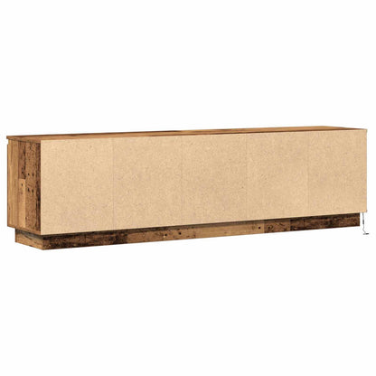 vidaXL TV Cabinet Old Wood 180 x 38 x 49 cm Engineered Wood