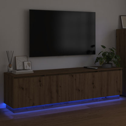 vidaXL TV Cabinet 180 x 38 x 49 cm Artisan Oak Engineered Wood