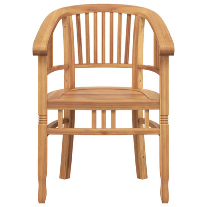 vidaXL Chair 2 pcs Brown 63 x 58 x 89 cm Solid Teak Wood