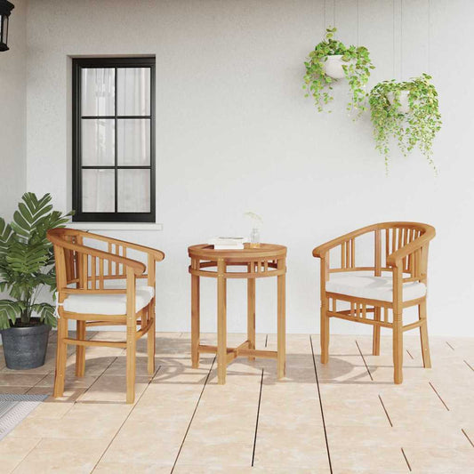 vidaXL Chair 2 pcs Brown Solid Teak Wood