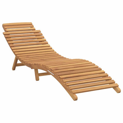 vidaXL Sun Lounger 2 pcs Brown 198 x 55 x 58.5 cm Solid Teak Wood