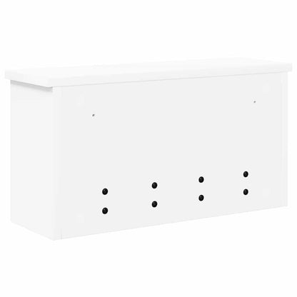 vidaXL Wall-Mounted Coat Rack White 50 x 16 x 26 cm Engineered wood