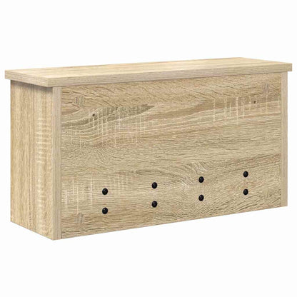 vidaXL Wall-Mounted Coat Rack with Shelf Sonoma Oak 50 x 16 x 26 cm