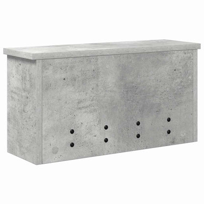 vidaXL Wall-Mounted Coat Rack with Shelf Concrete Grey 50 x 16 x 26 cm