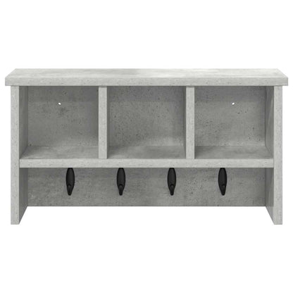 vidaXL Wall-Mounted Coat Rack with Shelf Concrete Grey 50 x 16 x 26 cm