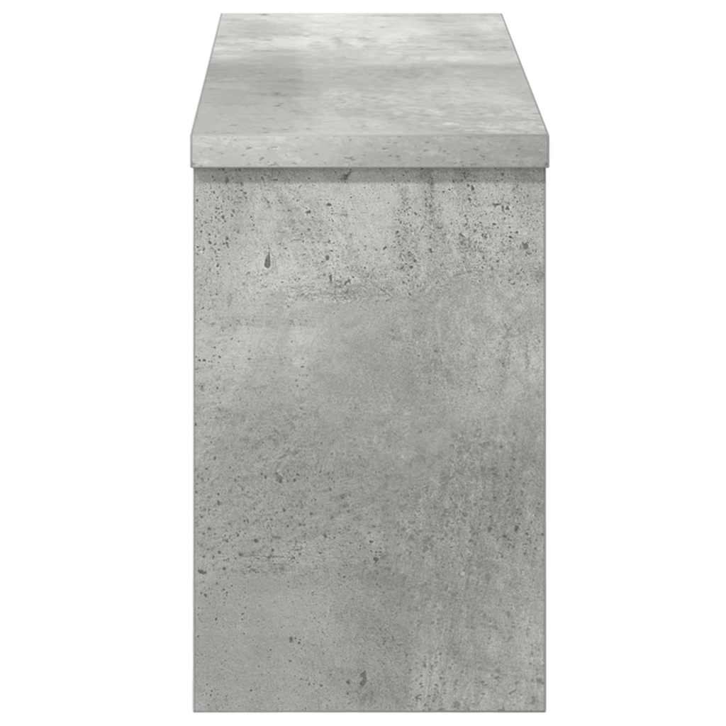 vidaXL Wall-Mounted Coat Rack with Shelf Concrete Grey 50 x 16 x 26 cm