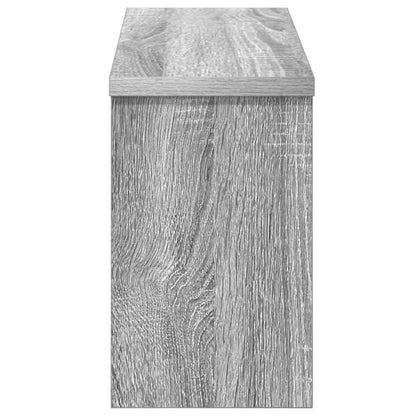 vidaXL Wall-Mounted Coat Rack with Shelf Grey Sonoma 50 x 16 x 26 cm