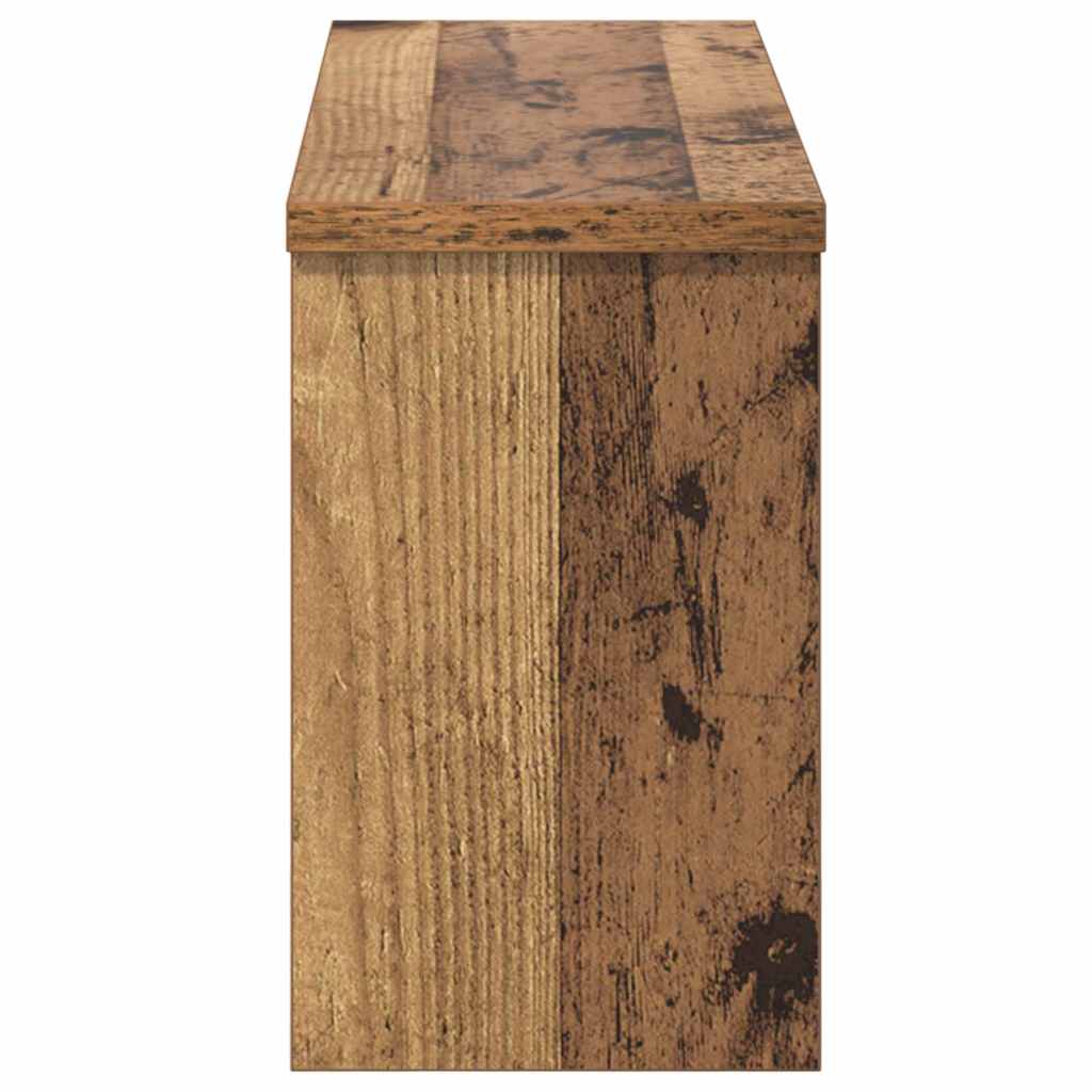 vidaXL Wall-Mounted Coat Rack Old Wood 50 x 16 x 26 cm Engineered wood