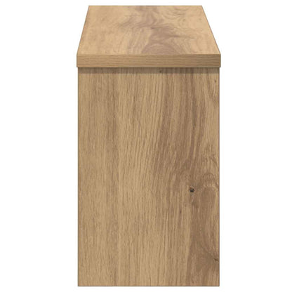 vidaXL Wall-Mounted Coat Rack with Shelf Artisan Oak 50 x 16 x 26 cm