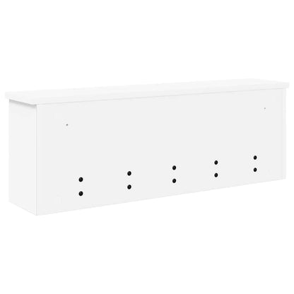 vidaXL Wall-Mounted Coat Rack White 75 x 16 x 26 cm Engineered wood