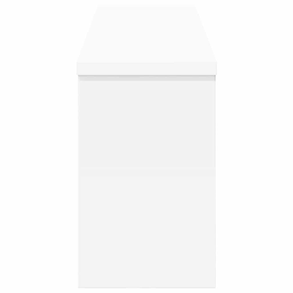 vidaXL Wall-Mounted Coat Rack White 75 x 16 x 26 cm Engineered wood