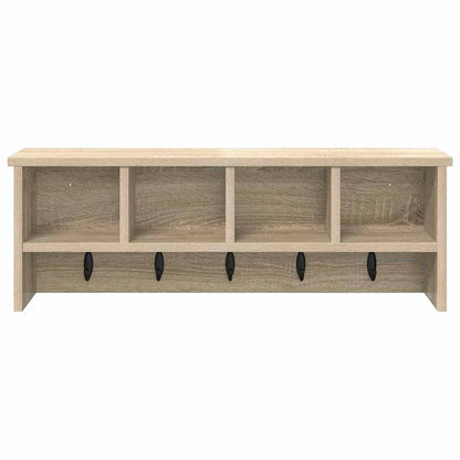 vidaXL Wall-Mounted Coat Rack with Shelf Sonoma Oak 75 x 16 x 26 cm