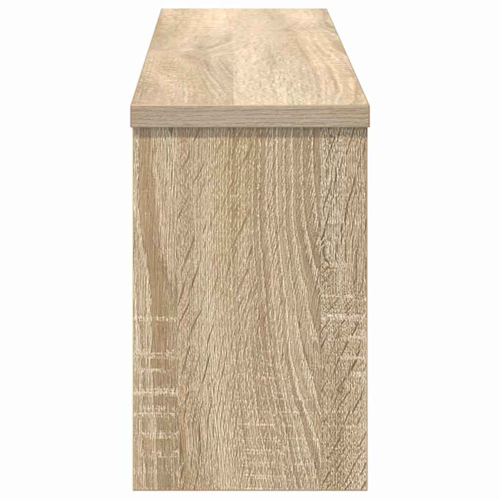 vidaXL Wall-Mounted Coat Rack with Shelf Sonoma Oak 75 x 16 x 26 cm