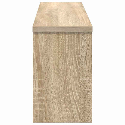 vidaXL Wall-Mounted Coat Rack with Shelf Sonoma Oak 75 x 16 x 26 cm