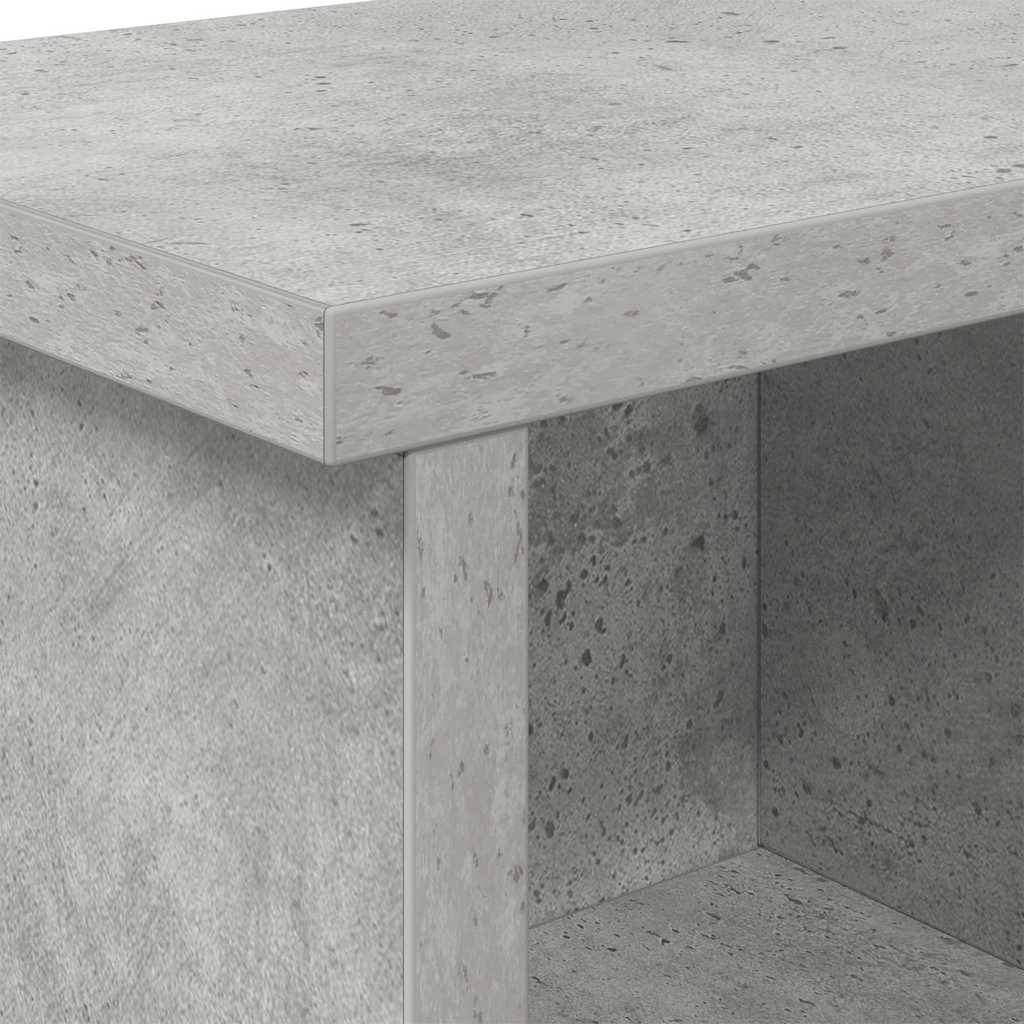 vidaXL Wall-Mounted Coat Rack with Shelf Concrete Grey 75 x 16 x 26 cm