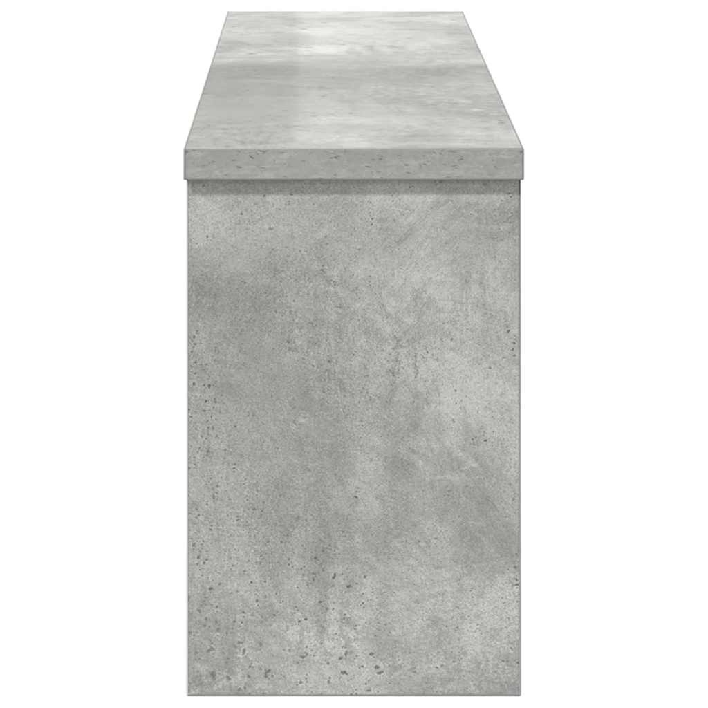 vidaXL Wall-Mounted Coat Rack with Shelf Concrete Grey 75 x 16 x 26 cm