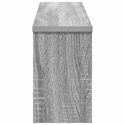 vidaXL Wall-Mounted Coat Rack with Shelf Grey Sonoma 75 x 16 x 26 cm