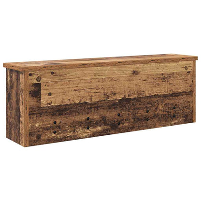 vidaXL Wall-Mounted Coat Rack Old Wood 75 x 16 x 26 cm Engineered wood