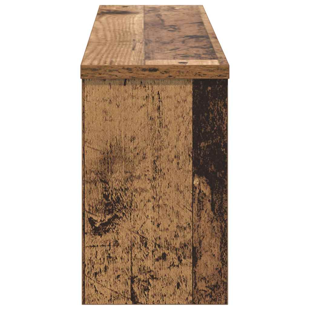 vidaXL Wall-Mounted Coat Rack Old Wood 75 x 16 x 26 cm Engineered wood