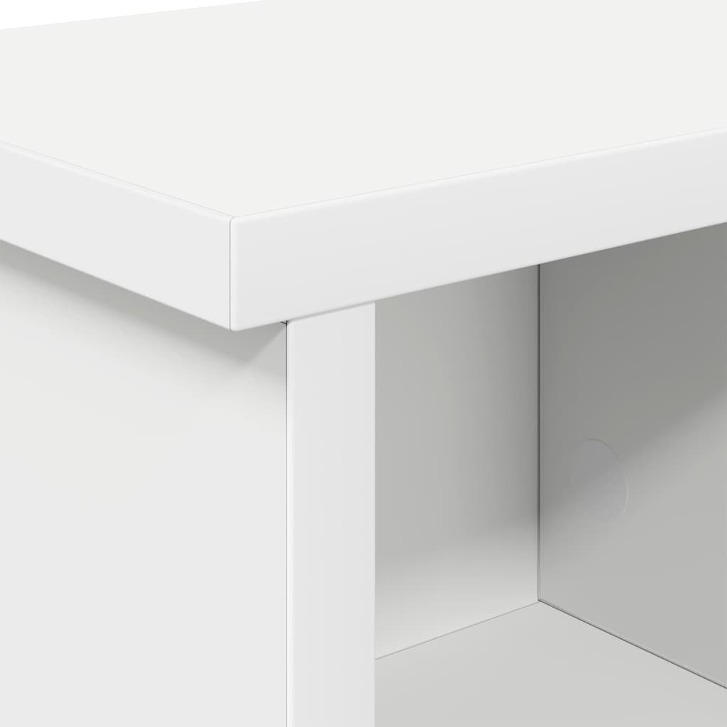 vidaXL Wall-Mounted Coat Rack White 100 x 16 x 26 cm Engineered wood