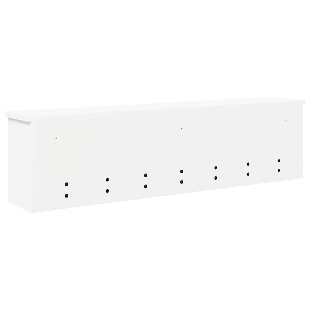 vidaXL Wall-Mounted Coat Rack White 100 x 16 x 26 cm Engineered wood