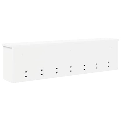 vidaXL Wall-Mounted Coat Rack White 100 x 16 x 26 cm Engineered wood