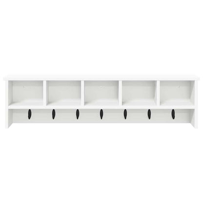vidaXL Wall-Mounted Coat Rack White 100 x 16 x 26 cm Engineered wood