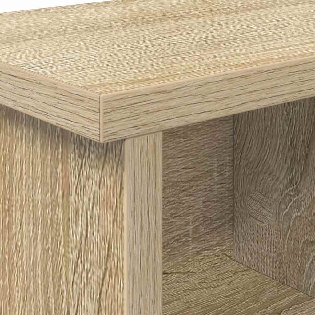 vidaXL Wall-Mounted Coat Rack with Shelf Sonoma Oak 100 x 16 x 26 cm
