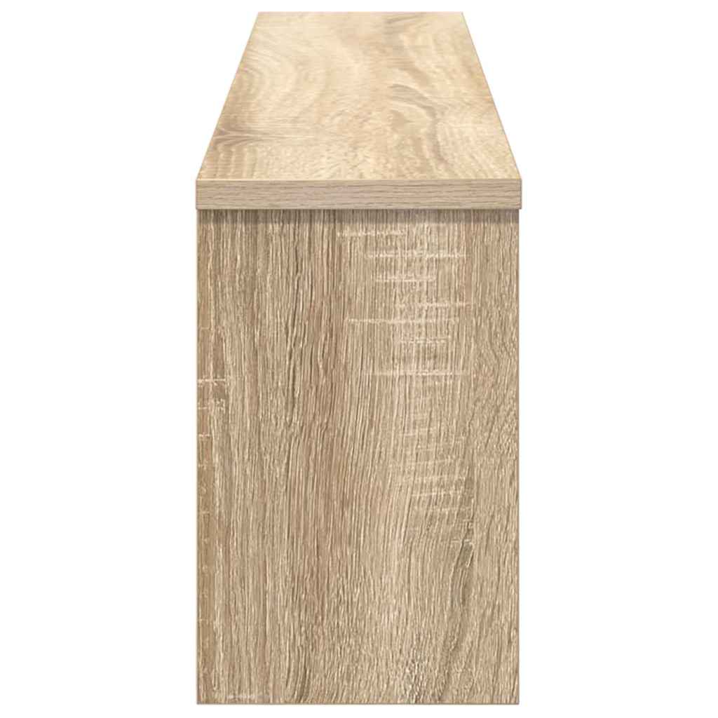 vidaXL Wall-Mounted Coat Rack with Shelf Sonoma Oak 100 x 16 x 26 cm