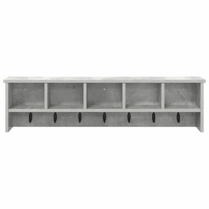 vidaXL Wall-Mounted Coat Rack Concrete Grey 100 x 16 x 26 cm