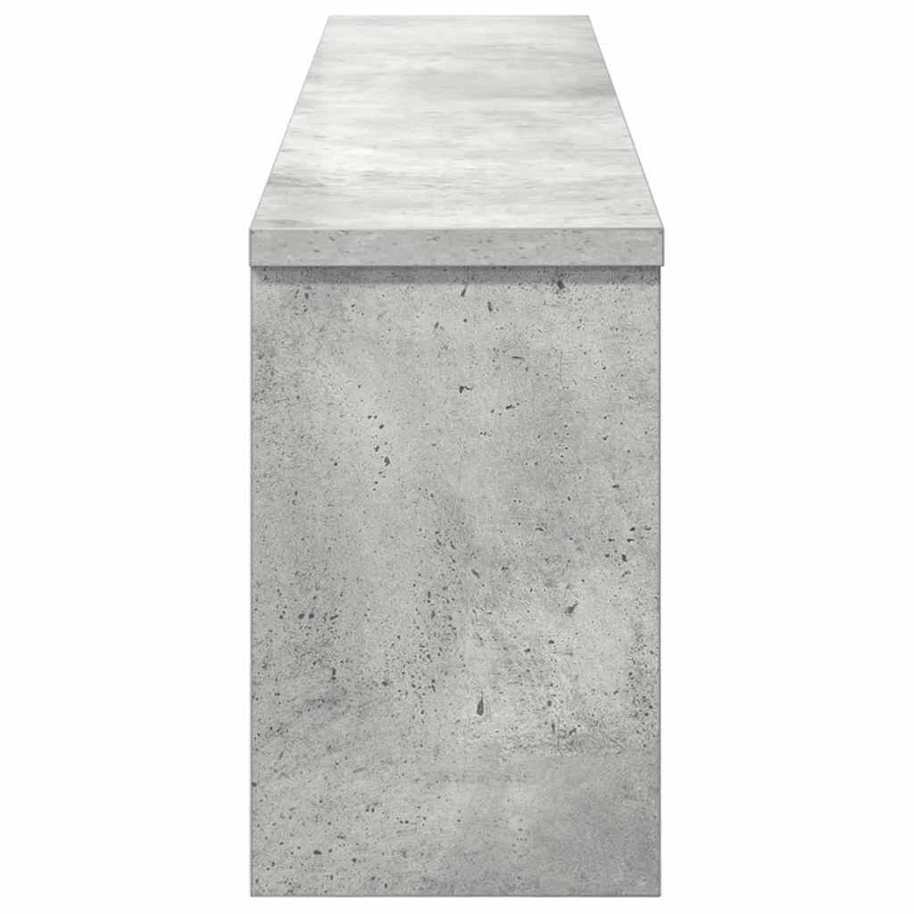 vidaXL Wall-Mounted Coat Rack Concrete Grey 100 x 16 x 26 cm