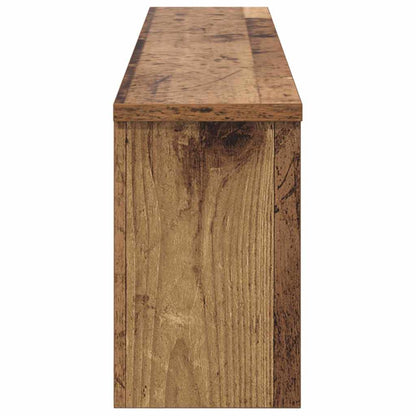 vidaXL Wall-Mounted Coat Rack with Shelf Old Wood 100 x 16 x 26 cm