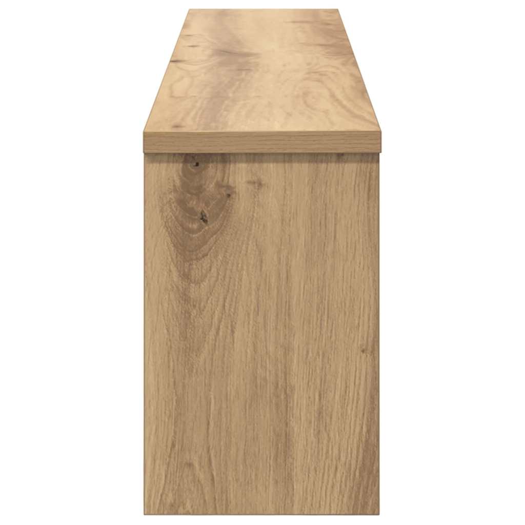 vidaXL Wall-Mounted Coat Rack with Shelf Artisan Oak 100 x 16 x 26 cm