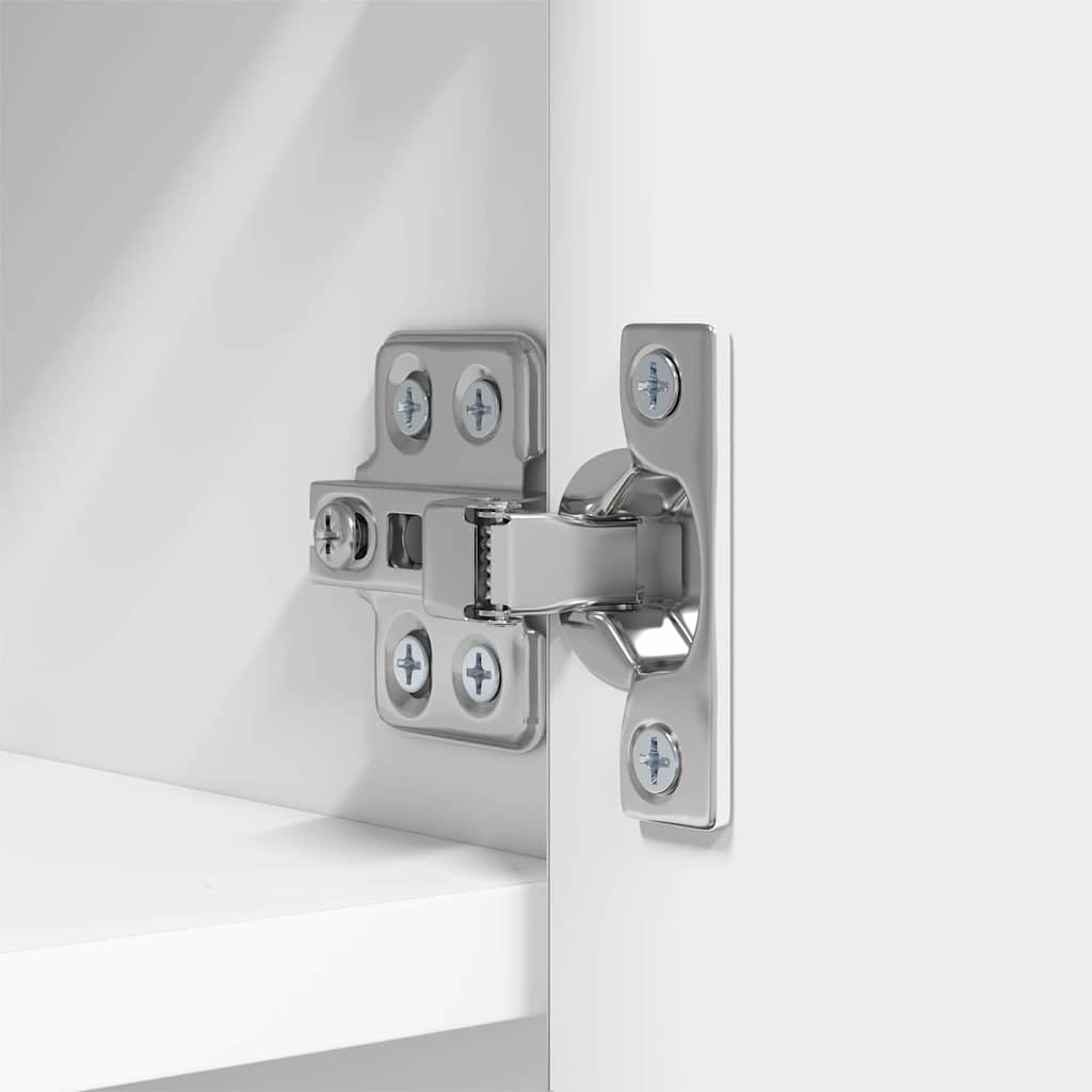 vidaXL Wall-Mounted Coat Rack White 50 x 20 x 30 cm Engineered wood