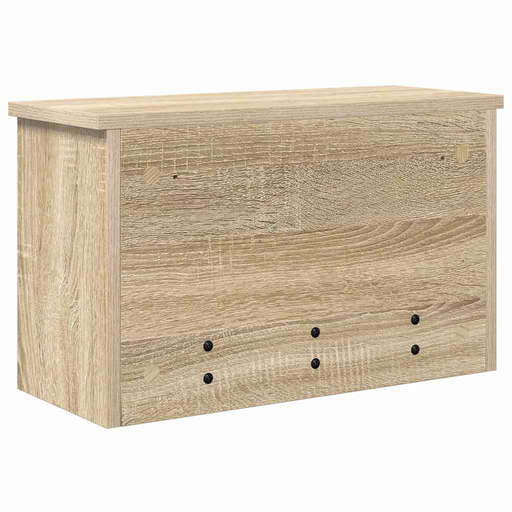 vidaXL Wall-Mounted Coat Rack with Shelf Sonoma Oak 50 x 20 x 30 cm