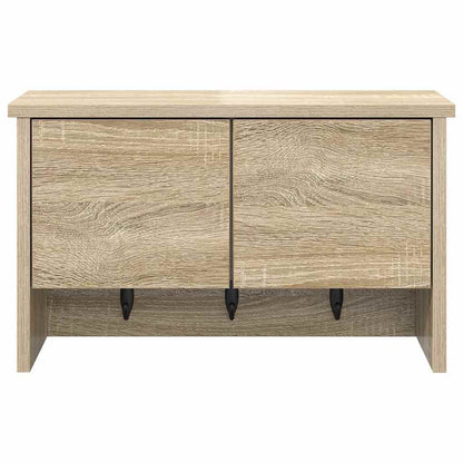 vidaXL Wall-Mounted Coat Rack with Shelf Sonoma Oak 50 x 20 x 30 cm