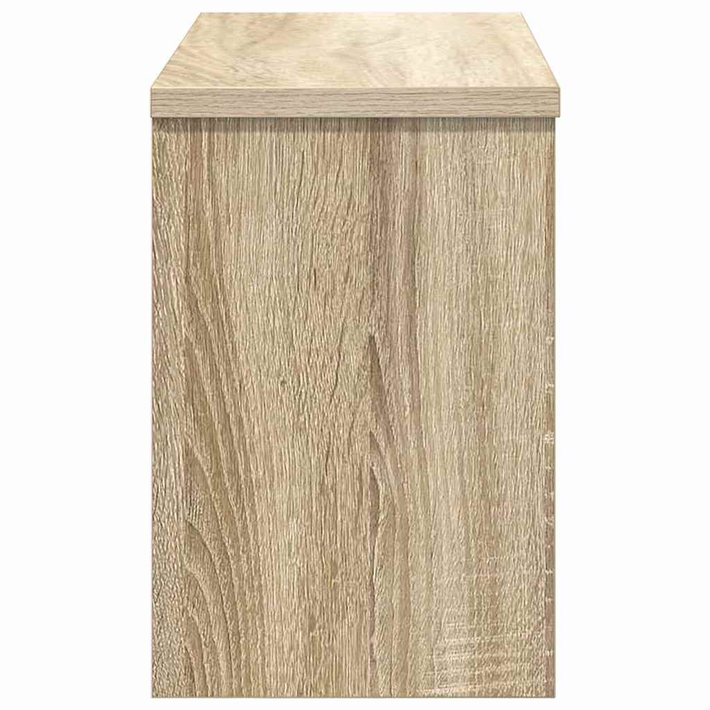 vidaXL Wall-Mounted Coat Rack with Shelf Sonoma Oak 50 x 20 x 30 cm