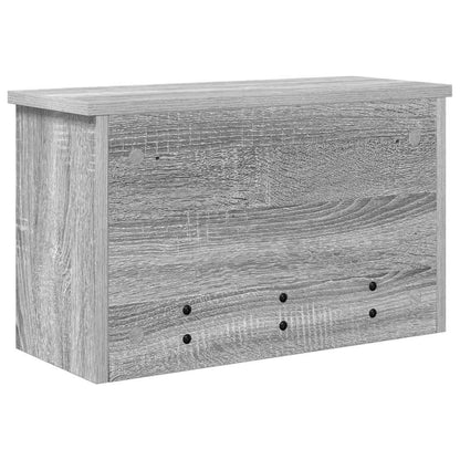 vidaXL Wall-Mounted Coat Rack with Shelf Grey Sonoma 50 x 20 x 30 cm