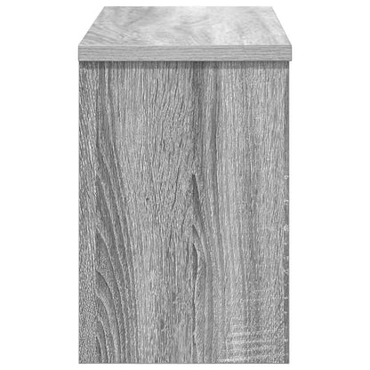 vidaXL Wall-Mounted Coat Rack with Shelf Grey Sonoma 50 x 20 x 30 cm