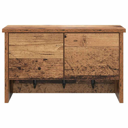 vidaXL Wall-Mounted Coat Rack Old Wood 50 x 20 x 30 cm Engineered wood