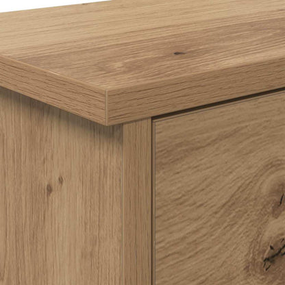 vidaXL Wall-Mounted Coat Rack with Shelf Artisan Oak 50 x 20 x 30 cm