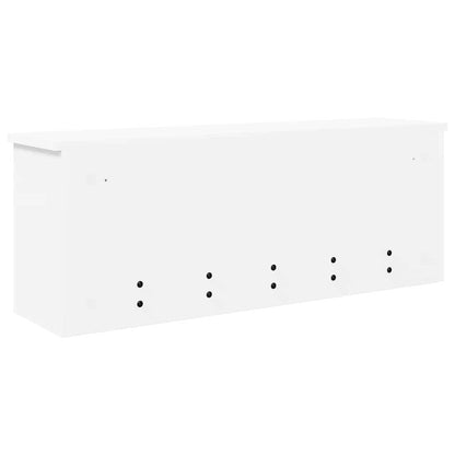 vidaXL Wall-Mounted Coat Rack White 80 x 20 x 30 cm Engineered wood